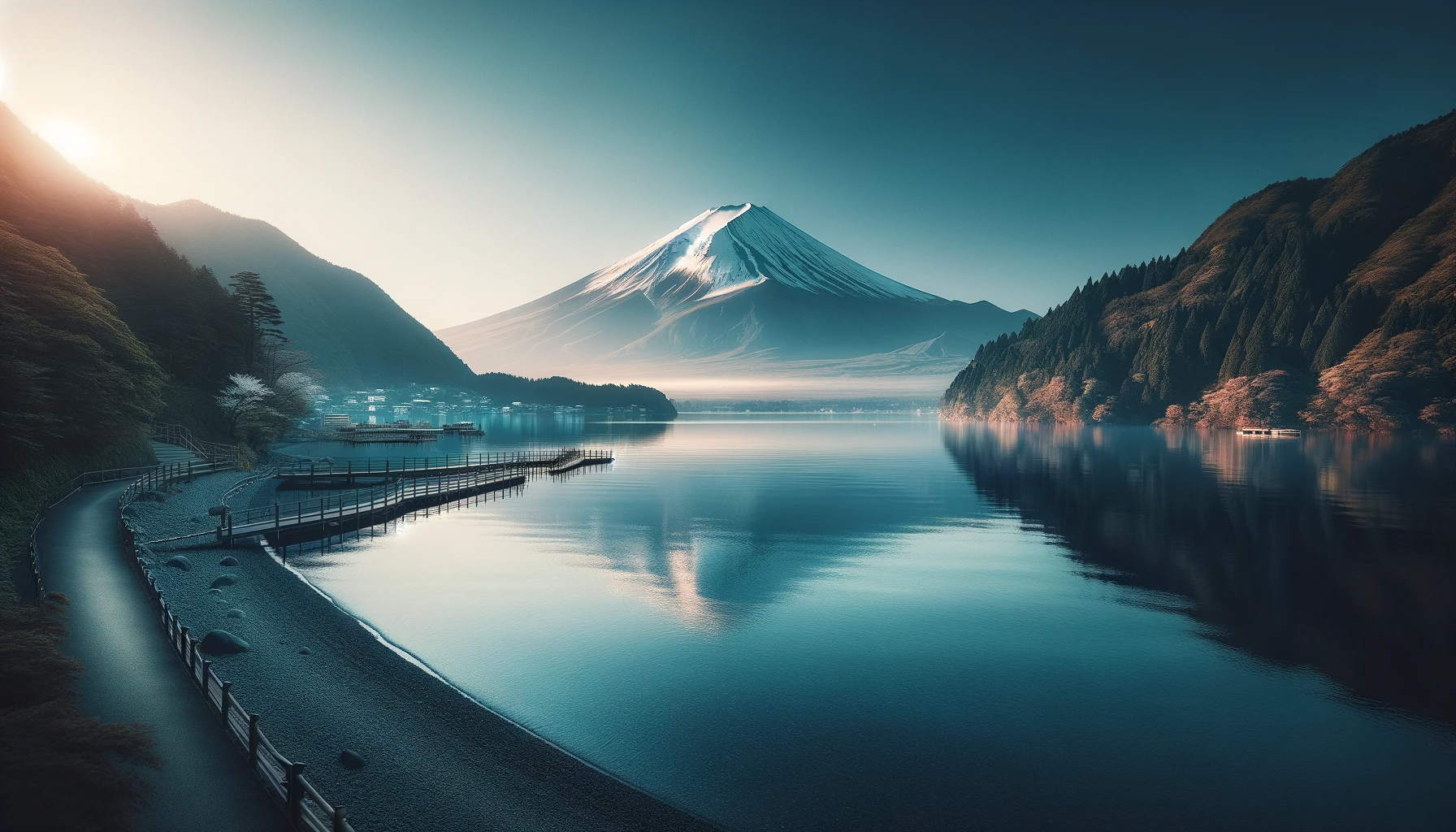 富士山の影で自己発見: 芦ノ湖からの内省と決断